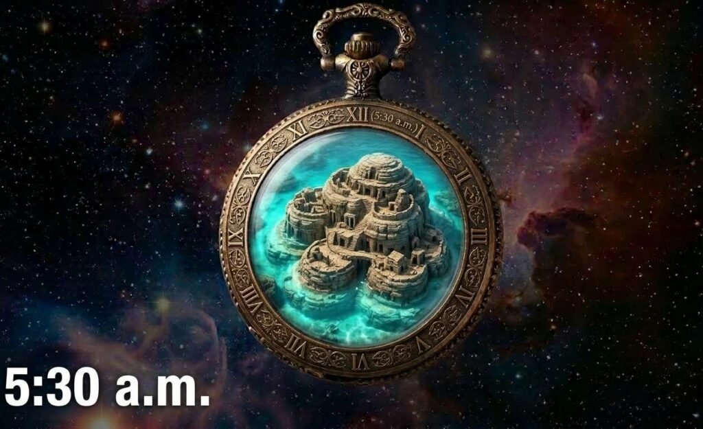 first stone city of stromatolites appers at 5:30 am in single human day.